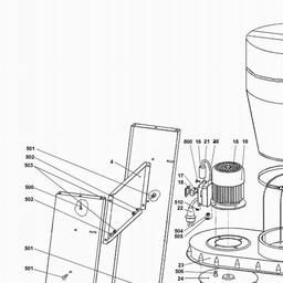 Metabo 013001100410 SPA 1101 DUST COLLECTOR spare parts