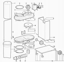 Metabo 013017010010 SPA 1702 W DUST COLLECTOR spare parts