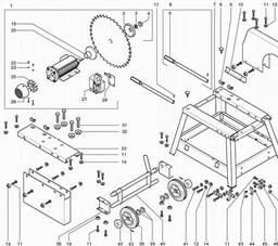 Metabo 019070750010 BW 750 HW/7,40 DNB LOG CUTTING SAW spare parts