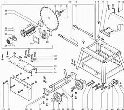 Metabo 019070750010 BW 750 HW/7,40 DNB LOG CUTTING SAW spare parts