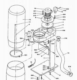Metabo 020001700510 SPA 1700 D DUST COLLECTOR spare parts