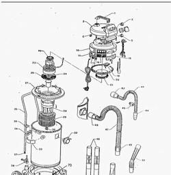 Metabo 022001400210 ST 1400/50 WE WET/DRY SHOP VAC spare parts