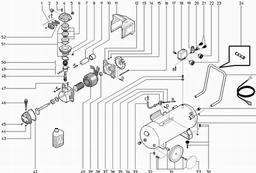 Metabo 023002720010 BASIC 270 COMPRESSOR spare parts