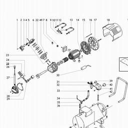 Metabo 023003300010 BASIC 330 SILENT COMPRESSOR spare parts