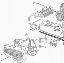 Metabo 023003500810 K 350/10/50 D COMPRESSOR spare parts