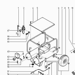 Metabo 023003821010 POWER 380 T COMPRESSOR spare parts