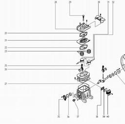 Metabo 023004200410 MEGA 420 EUROPE COMPRESSOR spare parts