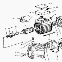 Metabo 025002507610 S 250/1000 CENTRIFUGAL PUMP spare parts