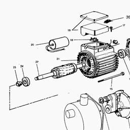 Metabo 025002511410 P 250/1000 N CENTRIFUGAL PUMP spare parts