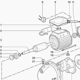Metabo 025030000010 P 3000 K GARDEN PUMP spare parts