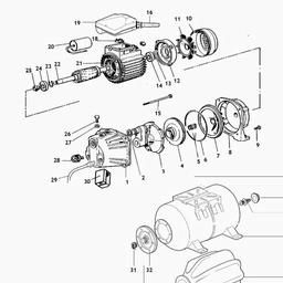 Metabo 025030002610 HWW 3000/20 K DOMESTIC WATER SUPPLY SYSTEM spare parts