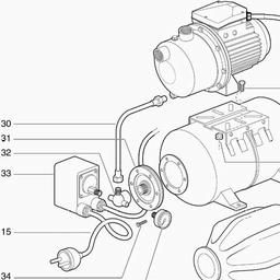 Metabo 025030003410 HWW 3000/20 N DOMESTIC WATER SUPPLY SYSTEM spare parts