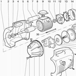 Metabo 025033002210 P 3300 K GARDEN PUMP spare parts