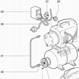 Metabo 025040001210 HWW 4000/20 N DOMESTIC WATER SUPPLY SYSTEM spare parts