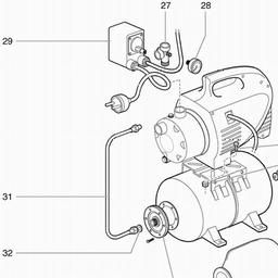 Metabo 025040013010 HWW 4000/20 S PLUS DOMESTIC WATER SUPPLY SYSTEM spare parts