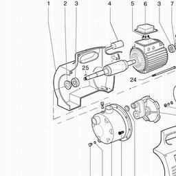 Metabo 025040014010 P 4000 S GARDEN PUMP spare parts