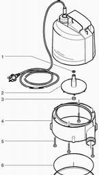 Metabo 025054000010 TP 5400 SUBMERSIBLE PUMP spare parts
