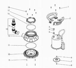 Metabo 025066000610 TP 6600 SN SUBMERSIBLE PUMP spare parts