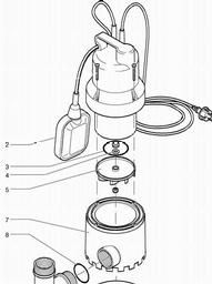 Metabo 025070000810 TP 7000 S SUBMERSIBLE PUMP spare parts