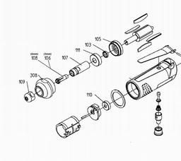 Metabo 090100604010 STS 7000 AIR DIE GRINDER spare parts