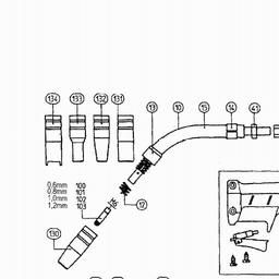 Metabo 090200994910 SB 15/3 MIG/MAG WELDING TORCH spare parts