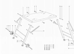 Metabo 090906022210 WORKSTAND spare parts