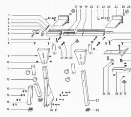 Metabo 091000917610 KGT TABLE SIDE EXTENSION spare parts