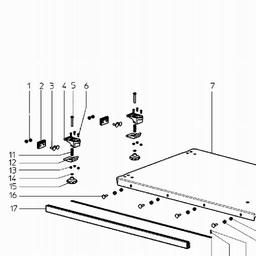 Metabo 091001403010 TK 315 TABLE SIDE EXTENSION spare parts