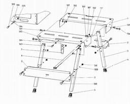 Metabo 091001704710 UK220/PK200 WORKSTAND spare parts