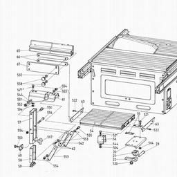 Metabo 091001846910 UK220/PK200-255/HC3. TABLE REAR EXTENSION spare parts