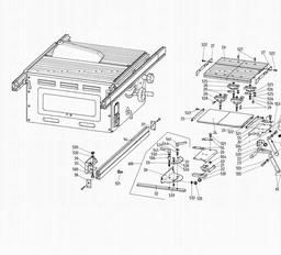 Metabo 091004047210 PK 255 BASIC RAIL SYST.+SLIDING CARR. spare parts