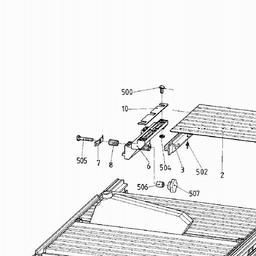 Metabo 091004048010 TABLE SIDE EXTENSION spare parts