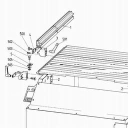 Metabo 091005001010 PKF 255 BASE CARRIER SYSTEM spare parts