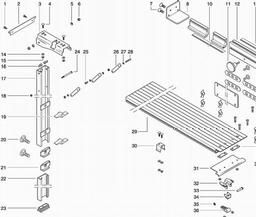 Metabo 091005321310 SECANTA TABLE REAR EXTENSION spare parts