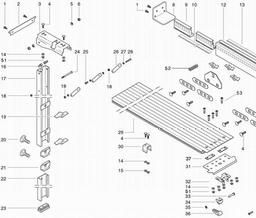 Metabo 091005321310 SECANTA TABLE REAR EXTENSION spare parts