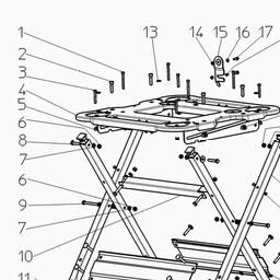 Metabo 091005752910 UNIVERSAL-KGS WORKSTAND spare parts