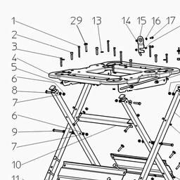Metabo 091005752910 UNIVERSAL-KGS WORKSTAND spare parts