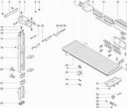 Metabo 091005753710 KGS 303 TABLE EXTENSION spare parts