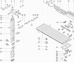 Metabo 091005753710 KGS 303 TABLE EXTENSION spare parts