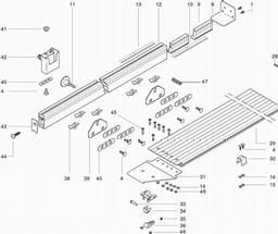 Metabo 091005753710 KGS 303 TABLE EXTENSION spare parts