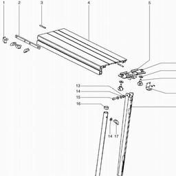 Metabo 092005393910 MULTI 180 TABLE EXTENSION spare parts