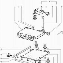 Metabo 092005406410 MULTI 310 MORTICING ATTACHMENT spare parts