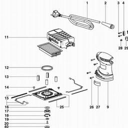 Metabo 600066 FSR 200 Intec spare parts