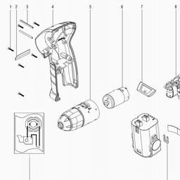 Metabo 600067 PowerMaxx Li spare parts