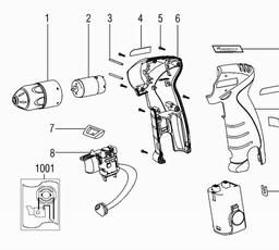 Metabo 600067 PowerMaxx Li spare parts
