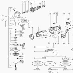Metabo 600160 WE 14-150 Quick spare parts