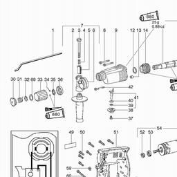 Metabo 600183 BH EA 14 S R+L spare parts