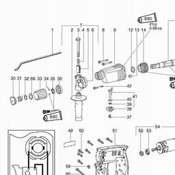 Metabo 600183 BH EA 14 S R+L spare parts