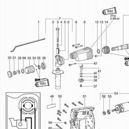 Metabo 600183 BH EA 14 S R+L spare parts