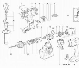 Metabo 600201 BE AT 200/2 R+L spare parts
